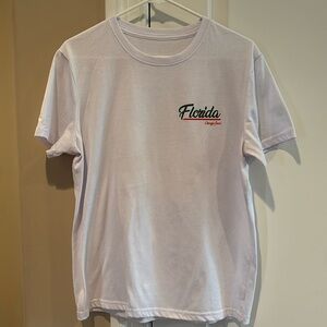 Men’s Florida Orange Juice Short Sleeve 
T-shirt . White Size Small